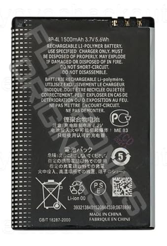 Image of BP-4L Battery for Nokia E52, E55, E61, E61i, E63, E71, E71X, E72, E72i, E73, E90, E90i, E95, N97, N97i, N810, 6760 MBT-5979 Battery with 6 Month Warranty**** (X284)