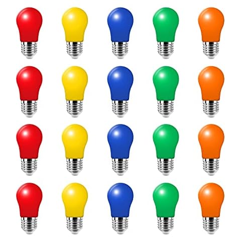 20er Pack Farbige 3w led glühbirne e27 Beleuchtung Glühbirnen Cover