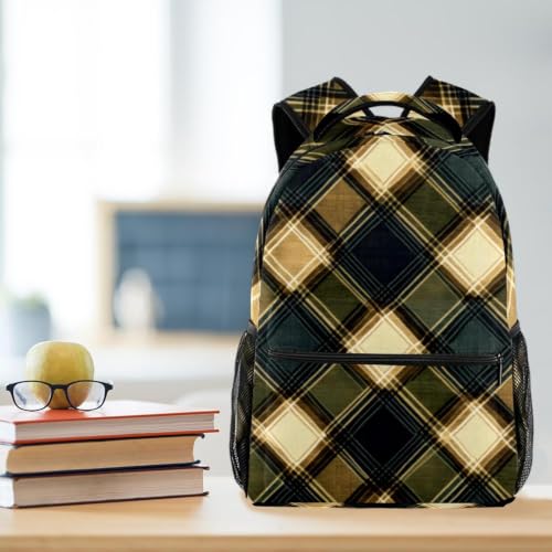 Mochila escolar de mármol pastel impermeable y bolsa para laptop multicolor casual 5
