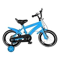 ROGONPDK 14 inch Kids Bike | Age 3-6 Years Boys & Girls Children Bicycle | Adjustable Seat and Handle Child Bike | Kids-Bicycle with Fenders & Stabilisers (Blue)