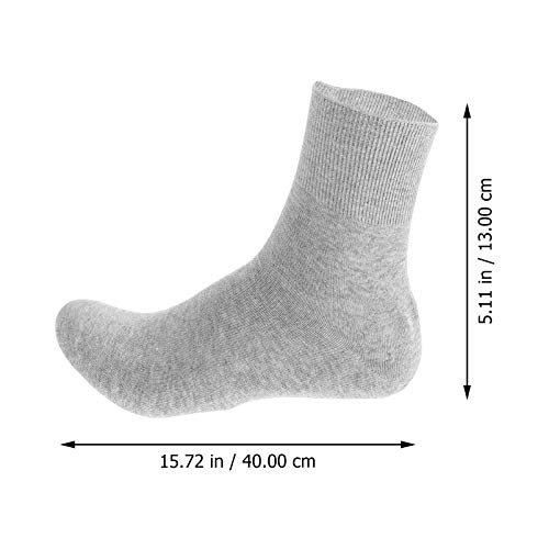 Minkissy 2 Pcs Men Moisturizing Socks Cotton Gel Spa Socks Foot Repair Socks Anti Crack Socks Feet Care Treatment For Dry Cracked Rough Skin On Feet Light Grey #TOP6