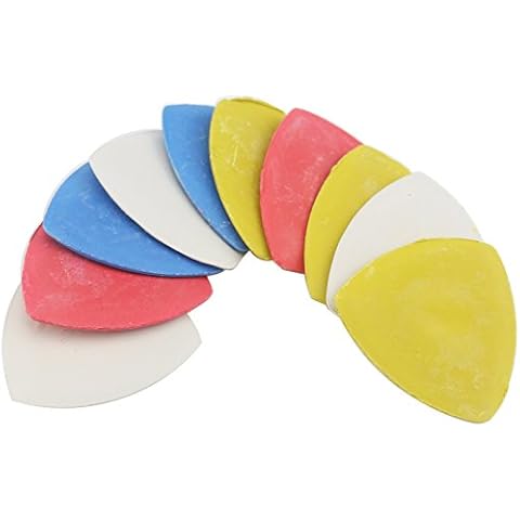 Ogrmar 10PCS Professional Tailors Chalk Triangle Tailor's Chalk Markers Sewing Fabric Chalk Cover