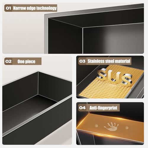 Étagère de rangement murale pour salle de bain moderne chic