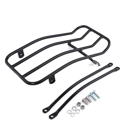 Support bagages en acier noir pour Triumph Bonneville T100 et Bobber