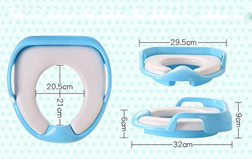 Image of Zollyss Potty Training Seat for Boys And Girls, Fits Round & Oval Toilets, Non-Slip with Splash Guard, Includes Free Storage Hook (Light Pink)