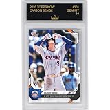 Graded 2026 Topps Now Carson Benge #301 1st Mets Rookie to Log 5 Hit Contest Since '19 New York Mets Rookie RC Baseball Card HOFSM 10 Gem Mint