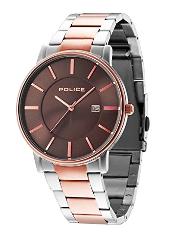 Montres bracelet Mixte Police boîtier brossé et design minimaliste