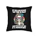 My Kids Laugh Because They Think I'm Crazy Funny Floral Throw Pillow