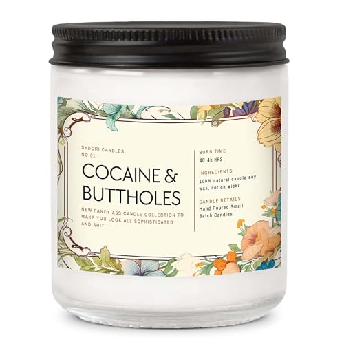 Funny Scented Candle – Sophisticated AF Lavender Candle – Gag Gift for Men, Women,...