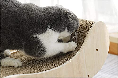 Arbre à chat à bascule en carton ondulé compact pour petit espace - 7
