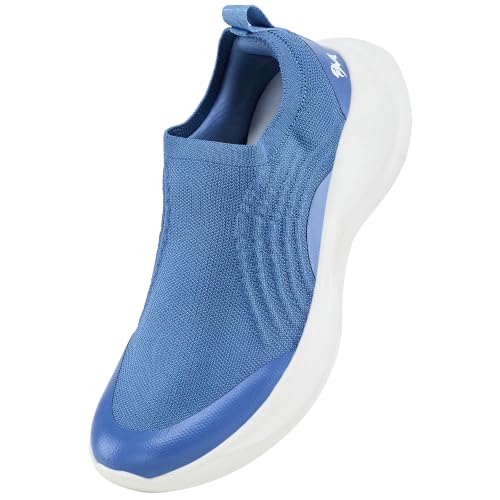 Image of Neeman's Curve Knit Slip On Shoes for Men | Casual Slip On Shoes | Lightweight Walking Shoes | Breathable Knit Upper | Comfortable Cushioned Shoes | Stretch Fit | EVA Sole with Grip