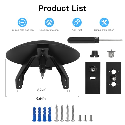 HOLACA Universal Sunshade Cover, Rainshade Cover, for All Outdoor Security Camera with 1/4 Screw, Shield Compatible with Ring - Image 2