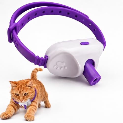 Walfront Cat Toys for Indoor Cats Interactive Adjustable Collar Toy with 2 Play Modes 9.113.4 in Fit Wide-Angle Chasing Toy for Kittens & Adult Cats Exercise & Boredom Relief