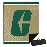 North Carolina - Charlotte Picnic Outdoor Blanket, 50"x60" Dots, Beach