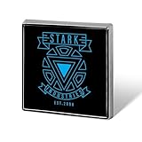 ピンバッジ スタークインダストリーズ ブローチ 徽章 ボタンブローチ 缶バッジ 合金製 襟章 アクセサリー 正方形 お洒落 軽量 人気