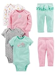 Aqua Green Elephant/Grey Dots/Pink Stripe/White Forest Animals