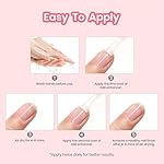 Beetles Nail Strengthener, Air Dry Pink Neutral Nail Polish Strengthener and Growth Nail Growth Treatment Nail Strengthener for Thin Nails and Growth - Image 4