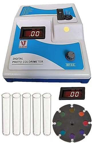 Image of Colorimeter LJ-312 Digital Photo Colorimeter contains 8 ILFORD Narrow Pass Filters in Plastic Circular Range 400-700 nm with Calibration Certificate complies with USP Standards