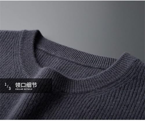 Men's Pullover Sweater Wool Sweater Casual Knitting Loose Long Sleeved Warm O-Neck Sweater2