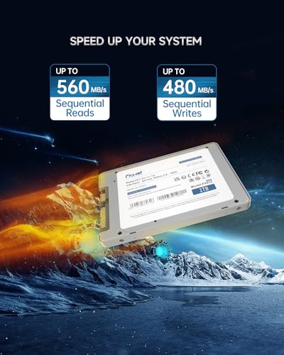 Fikwot FX812 PRO 1TB SATA III SSD with DRAM Cache, 3D NAND TLC, Up to 560MB/s, Continuous Writing Without slowing Down, Compatible with Laptop & PC Desktop