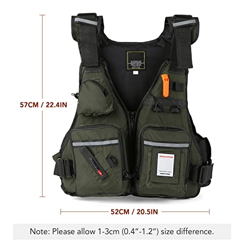 Fly Fishing Vest, Lightweight Breathable Fishing Jacket for Sailing Boating Kayak Bass Fishing2