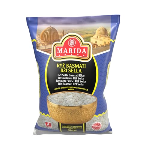 Marida Arroz Basmati 1121 Sella, grano largo, aromático, 5 kg