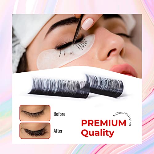 The Lash Supply Premium - Volume Eyelash Extension 0.03, 0.05, 0.07 Thickness - C/Cc/D Curl Mix Length & 9Mm To 20Mm , Lashes Extensions Professional Supplies - Highest Material (Ultra Soft & Lightweight) #TOP6