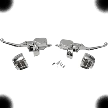 TM NEXDYNAMI 145334 Handlebar ControlHydraulic Clutch Single Brake Disc Compatible with Drag Specialties Chrome