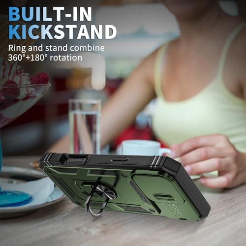 Coque iPhone 16 Pro Max militaire rigide multicouche verte - 6