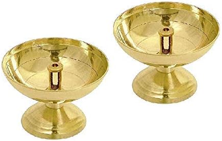 phareLamp Presents Brass Traditional Nanda Oil Lamp for Pooja Purpose and Diwali (Set of 3) #A021
