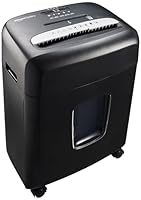 Amazon Basics Mikroschnitt Aktenvernichter für 8 Blätter, für Papier, CD und Kreditkarten Schredder, 8 Blatt (neues Modell), Schwarz, Schnitt in mikroskopische Fragmente