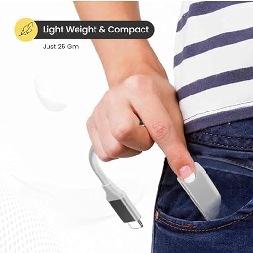 Image of ABSTXUOR 4 in 1 Portable USB C Hub (Type-C to 4 USB-A Ports) with Aluminum Shell, USB Port Hub 3.0 Compatible for PC, Tablet, and Smartphone u-1 (Type-C-HUB)