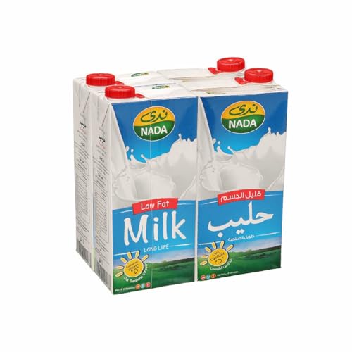 Nada Low Fat Long Life Milk 1Litre x 4 Pieces