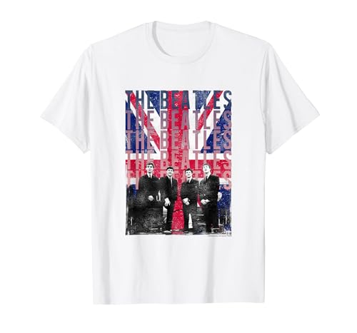 Image of The Beatles Liverpool Flag T-Shirt, Men, White, Large