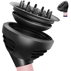 YTCHYYSK Wave Curl Diffuser Attachment for Dyson Airwrap HS01 HS05 HS08, Upgraded Hair Diffuser Nozzle Dome and Diffuse Modes to Dryer Faster and Define Curls Hair, Black