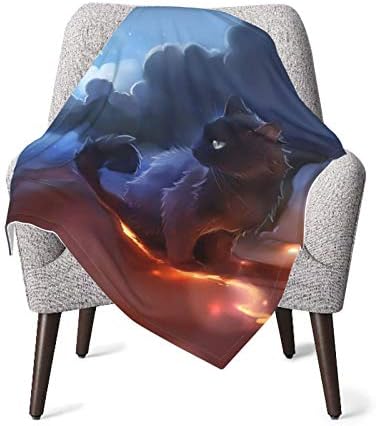 Cat Blanket Super Soft Light Weight Cozy Warm Fluffy Plush Throw Blanket for Bed Couch Living Room 40x50 inch