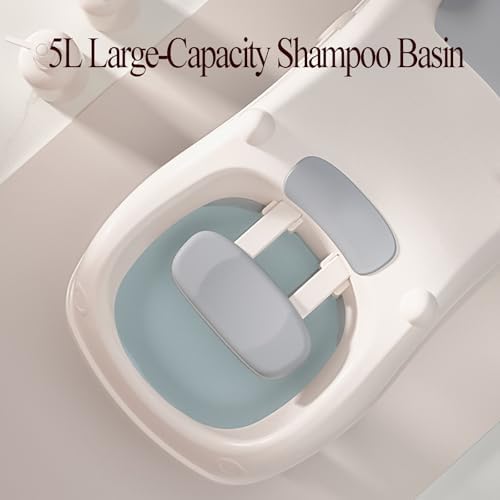 Children's Shampoo Chair, Foldable Children's Salon Seat, Portable Shampoo Sofa with Shampoo Basin, for Pregnant Women