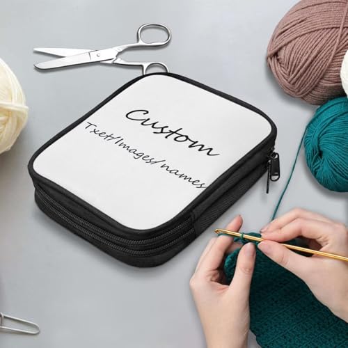 Image of Personalized Crochet Hook Case Custom Crochet Organizers and Storage for Travel