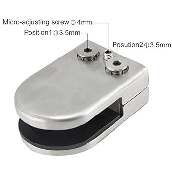 LukLoy Stainless Steel 304 Glass Clamp For Glass Balustrade