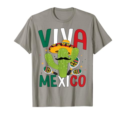 Viva Mexico Mexican Independence Day Boys Girls Kids T-Shirt