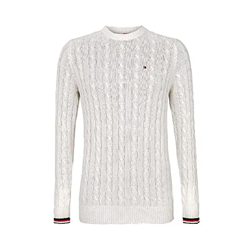 Tommy Hilfiger - Strickpullover mit Zopfmuster (as3, Alpha, x_l, Regular,...