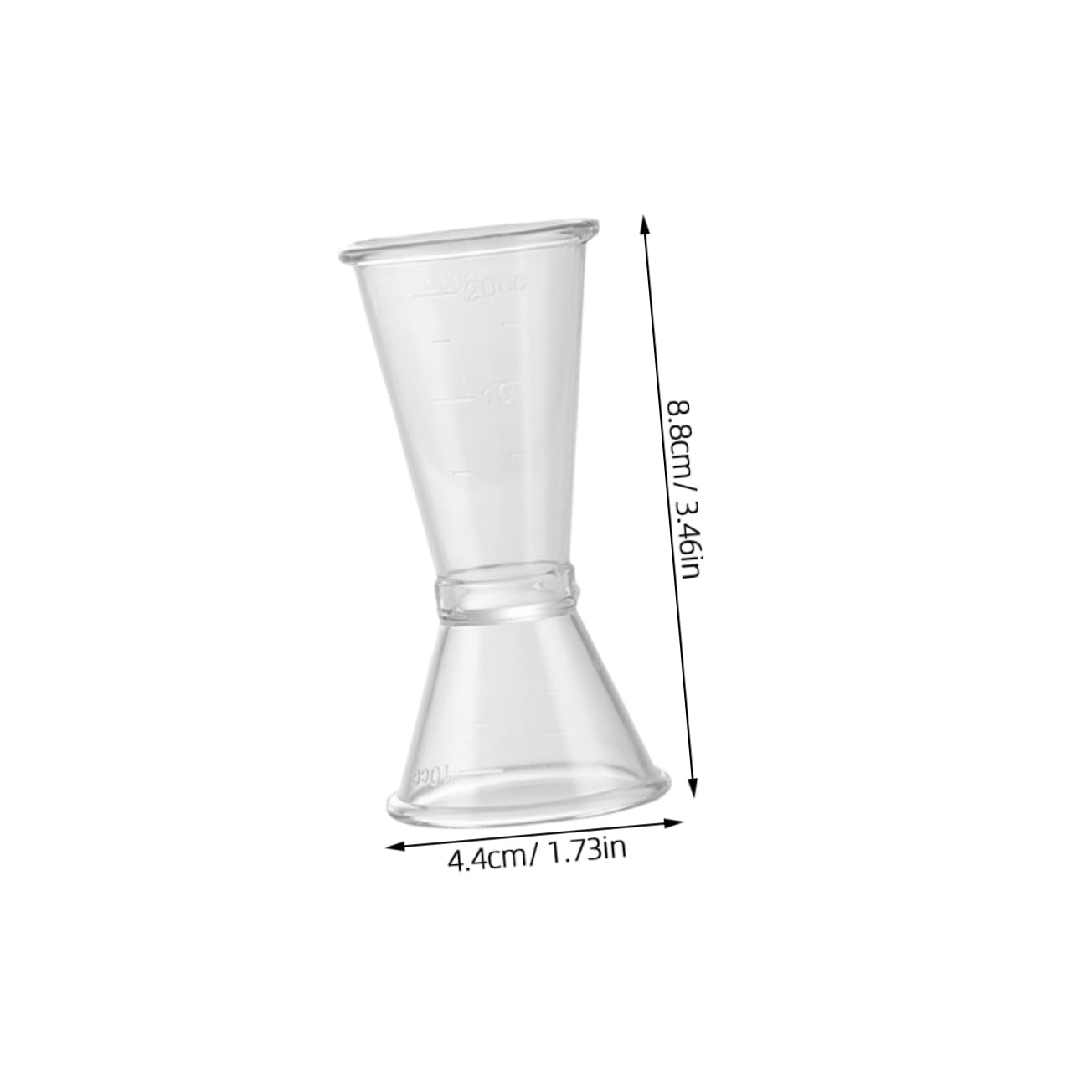 UTHCLO 5pcs Alcohol Measuring Cup Double-head Ounce Wine Measurer for Bartender Bar Tool Scale Shot Measurer for Cocktails