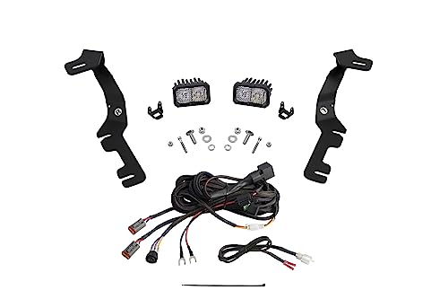 Diode Dynamics Stage Series Backlit Ditch Light Kit compatible with Ram 1500 2019-2024, SSC2 Pro White Combo