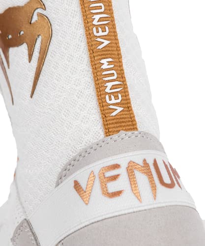 Venum "Elite Boxing Shoes - White/Gold #TOP7