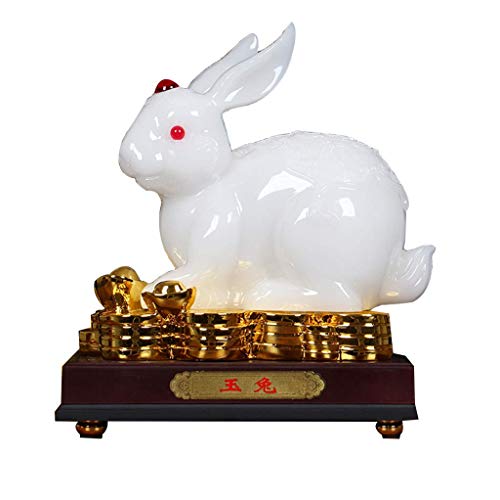 Statue de Lapin Feng Shui : le cadeau idéal de collection pour le bureau