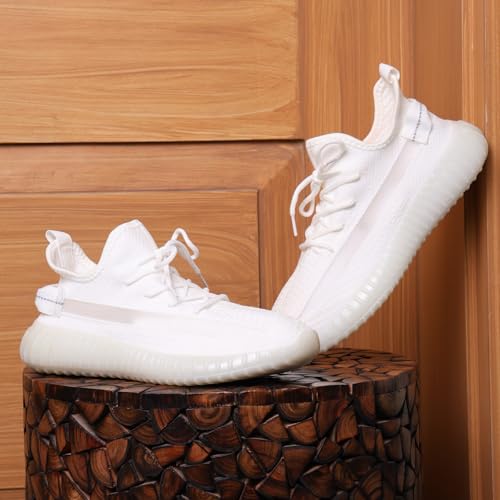 Image of Men's Black Sports Running Shoes | Lightweight Breathable Mesh Sneakers | Lace-Up Casual Walking & Gym Shoes | Anti-Slip Sole Comfortable Footwear for Men.