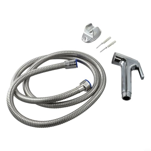 Shophubio Pulverizador de bidé ABS con manguera de acero inoxidable de 1,5 m y cabezal de ducha ajustable - Juego de manguera de inodoro y shattaf 3 en 1 para limpieza higiénica y coche/mascota (SKU)