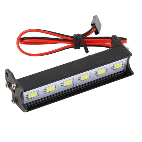 Evita pérdidas de control: Kit Luces LED RC 70mm de techo aluminio blanco para conducción nocturna 7