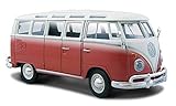 Maßstab 1:25 Maisto VW Bus Samba: Modellauto im Maßstab 1:25, Türen und Heckklappe zum Öffnen, 20 cm, Farblich sortiert