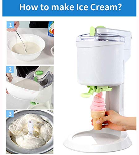 Mr.LQ Softeismaschine, Home DIY Küche Automatische Mini-Frucht-Softeismaschine – Bild 5